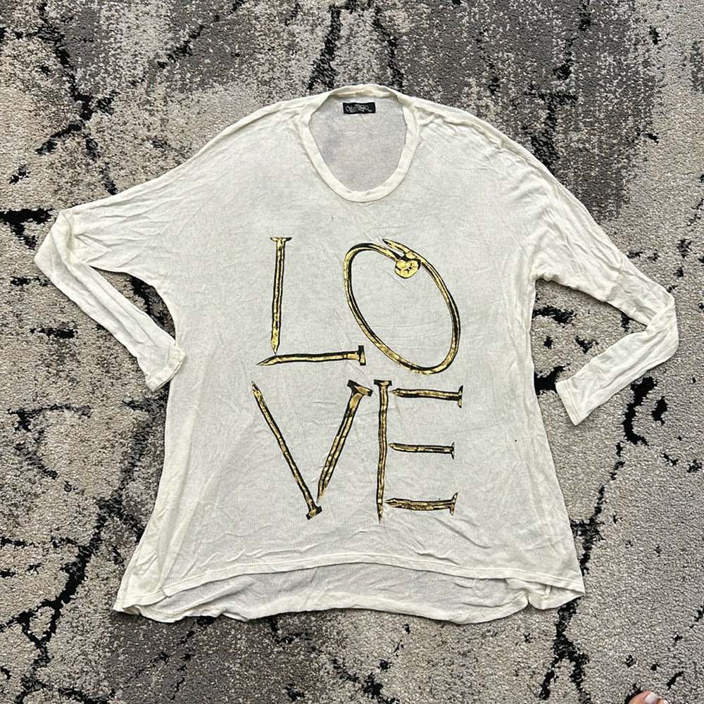 Lauren Moshi Love Longe Sleeve Knit Top